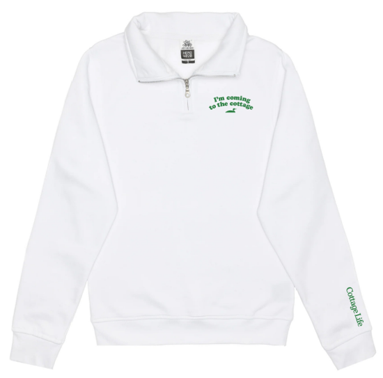Picture of Cabin Quarter Zip - White